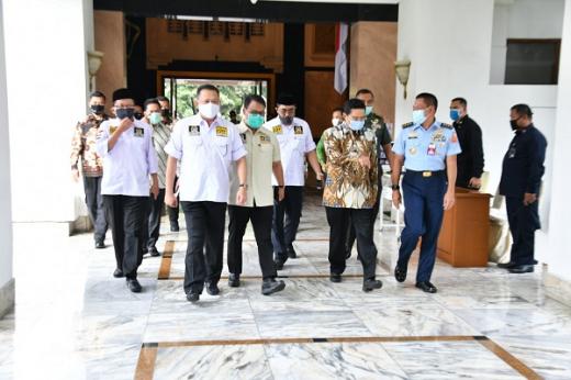 Bertemu Menhan Prabowo, Pimpinan MPR RI Bahas Pokok-pokok Haluan Negara dan RUU HIP