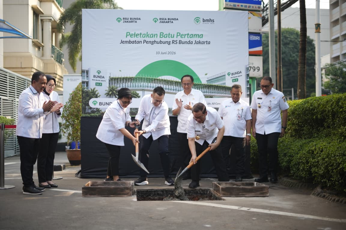 Skybridge RS Bunda Dibangun, Pramono Dorong Layanan Kesehatan Lebih Cepat dan Terintegrasi
