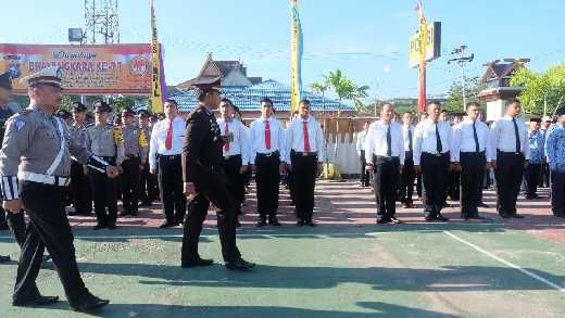 Genjutsu dari 12 Brigadir Remaja Meriahkan HUT ke-71 Bhayangkara di Inhil