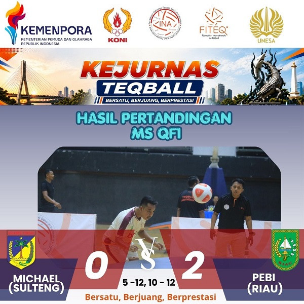 GoNews.co Pertandingan Kejurnas Teqball