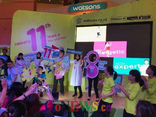 Kejutan Ultah ke-11 Watsons dan Peresmian Watsons Online di Indonesia
