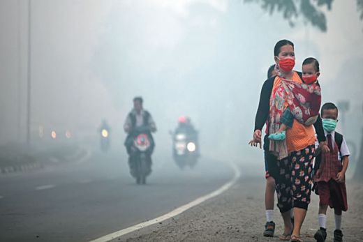 Asap Makin Parah, DPD PDI Perjuangan Riau Intruksikan DPC Bagikan Masker ke Masyarakat