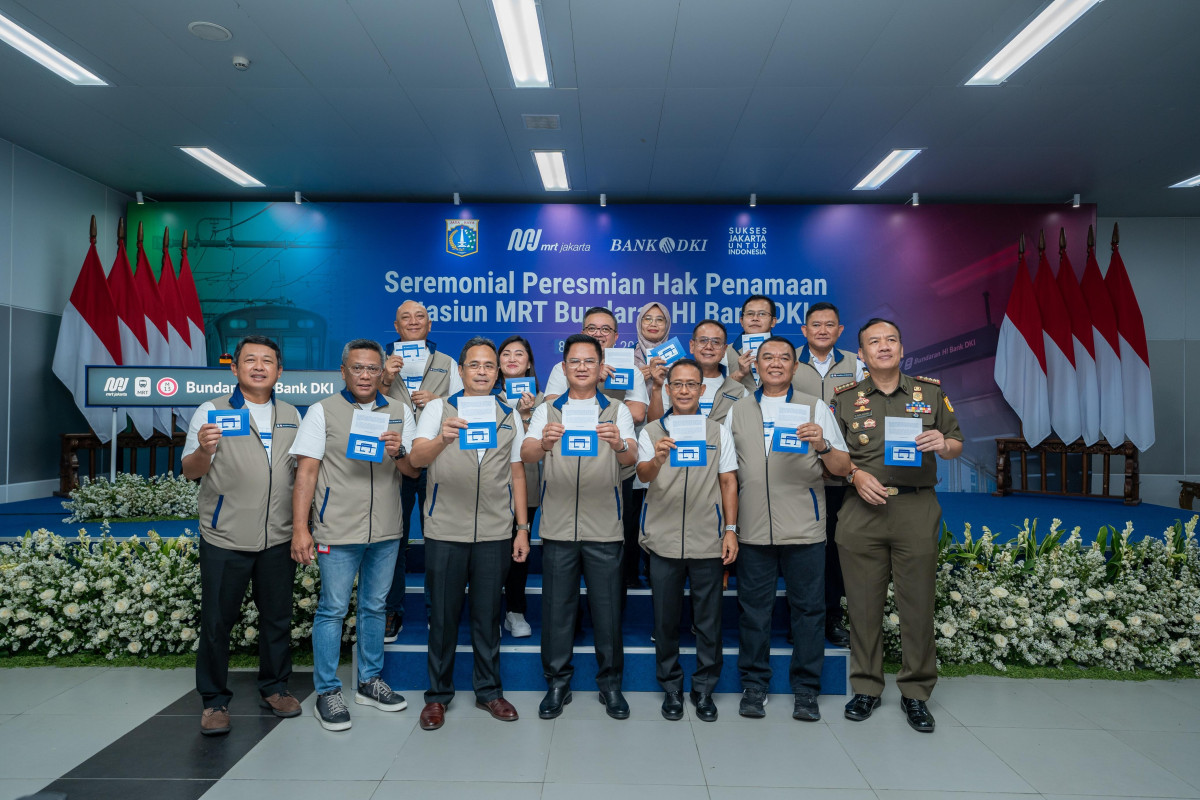 Penamaan Stasiun Bundaran HI Bank DKI Diresmikan