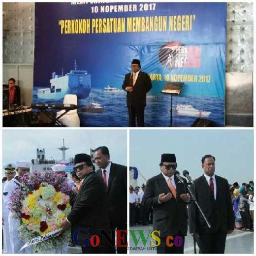 Gantikan Jokowi Jadi Irup Hari Pahlawan, Oesman Sapta Tabur Bunga di Teluk Jakarta