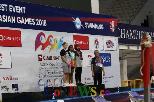 Kejutan dari Perenang asal Riau, Azzahra Pecahkan Rekornas di Indonesia Open Aquatic Championship