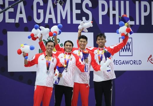 Renang Estafet 4x100 M Gaya Ganti Putra Raih Perak SEA Games 2019
