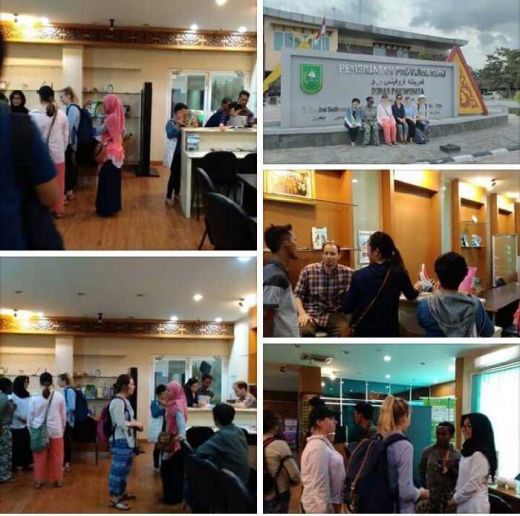 8 Wisman Asal Amerika, Kenya, China dan Australia Mendadak Kunjungi Kantor Dinas Pariwisata Riau