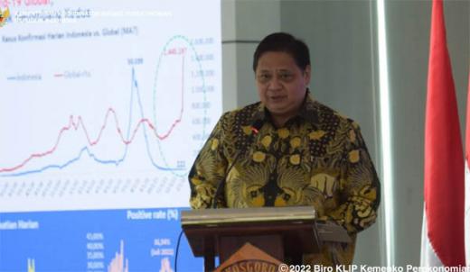 Menko Airlangga: Berkat Kerjasama Semua Pihak Pengendalian Pandemi di Indonesia Efektif