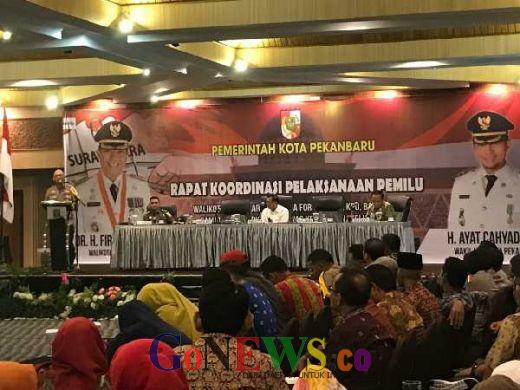 Diabsen Walikota Pekanbaru, Camat Tampan Tak Hadirâ€Ž di Rapat Koordinasi Jelang Pemilu