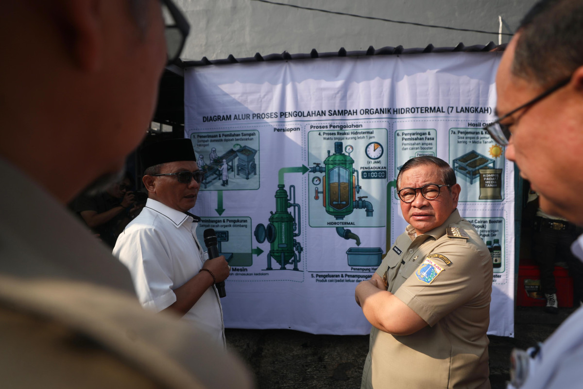 Pemprov DKI Perkuat Pengolahan Sampah Organik di Pasar Tradisional
