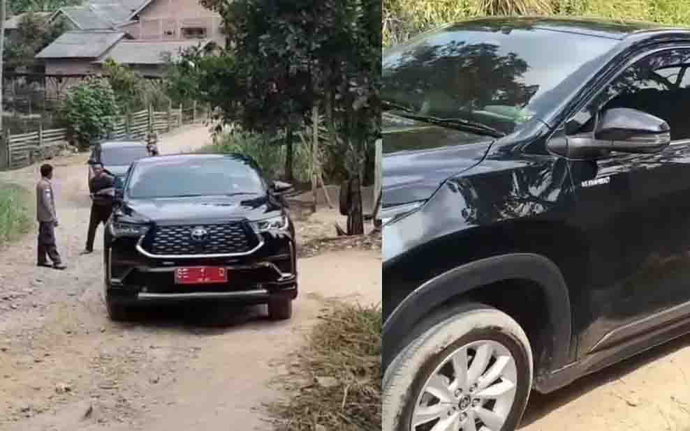 Mobil Dinas Terjebak Jalan Rusak, Warga Protes Bupati Lampung Selatan