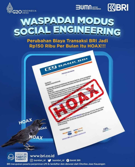 Beredar Link Palsu Kenaikan Tarif Transaksi Bank, Nasabah Diimbau Waspada dan Ikuti Langkah Ini