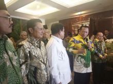 Jelang Pelantikan Presiden, Jajaran Pimpinan MPR Sambangi Kediaman Prabowo