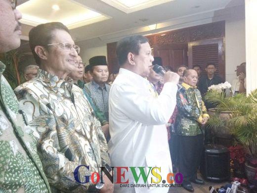 Prabowo Sebut Struktur Pimpinan MPR 2019-2024 sebagai Struktur Terbaik