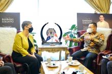 Terima Duta Besar Australia untuk Indonesia, Bamsoet Dorong Peningkatan Kerjasama Bilateral