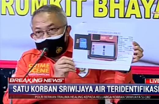 Polisi Identifikasi Korban Insiden Sriwijaya Air SJY182 dengan Mencocokan Data Dukcapil