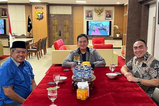 Irvan Herman Fasilitasi Silahturrahim PAN Riau dengan Kapolda