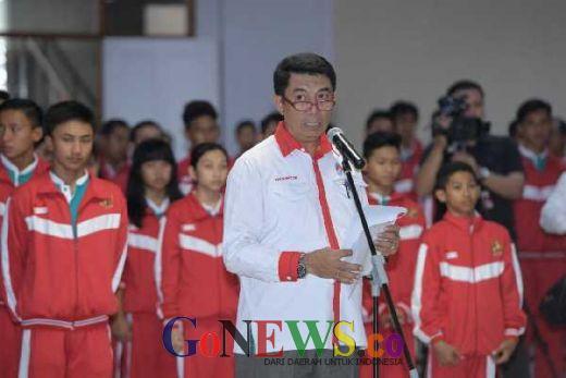 Dilepas Menpora, Kontingen Indonesia Tanpa Target Khusus di ASEAN Schools Games Singapura