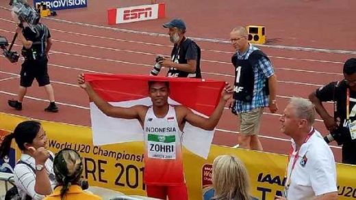 Luar Biasa, Mohammad Zohri Ukir Tinta Emas di Kejuaraan Dunia