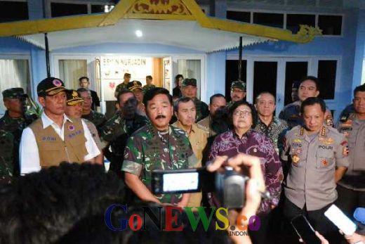 Atasi Karhutla, Menteri KLHK, Kepala BNPB, Panglima TNI dan Kapolri Tiba di Riau