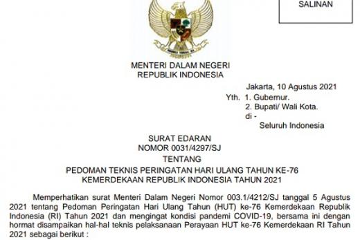Tito Terbitkan Aturan Teknis Perayaan HUT RI 2021