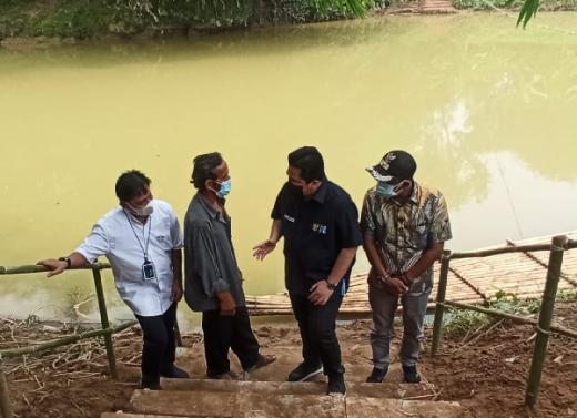 Serap Aspirasi Warga, Erick Thohir Janji Bakal Bangun Jembatan di Desa Cikuya Tangerang