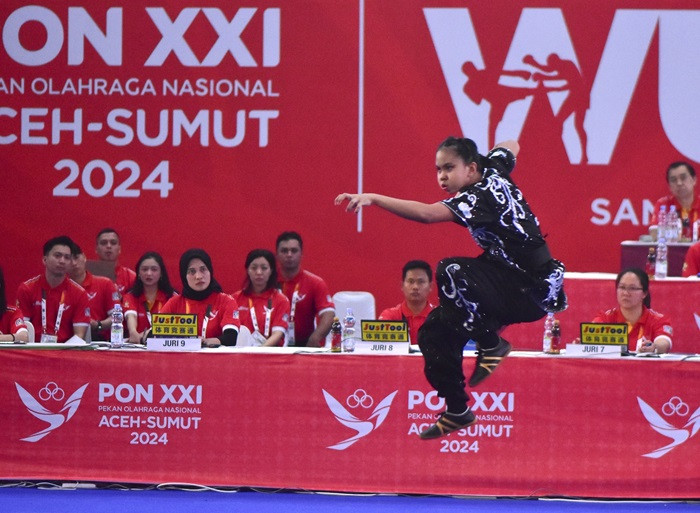 Bikin Kejutan, Agni Agustine Dimonim, Atlet Wushu Termuda Mampu Raih Perunggu di PON XXI/2024