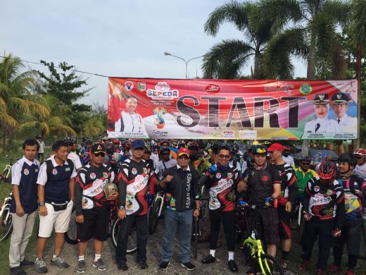 Sepeda Nusantara Etape Lampung Finis di Penangkaran Gajah