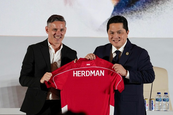 Erick Thohir Ajak Semua Bersatu untuk Sepakbola Indonesia dan Dukung John Herdman