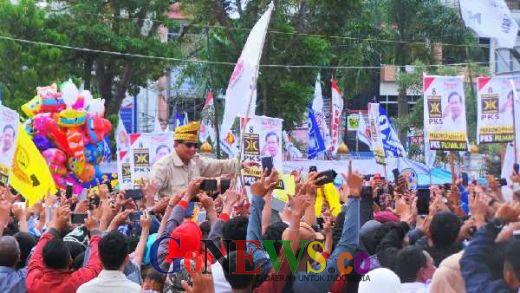 Di Hadapan Ribuan Rakyat Riau, Prabowo Puji KPU