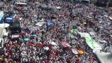 Penampakan Massa Pro-Jokowi Jelang Konser Putih Bersatu