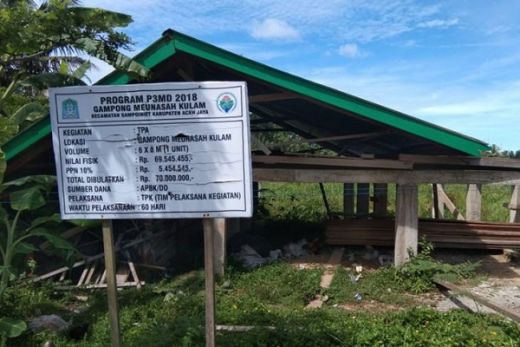 Gawat... Dua Proyek Dana Desa Mangkrak dan Ambruk, Inspektorat Aceh Jaya dan Polisi Malah Belum Tahu