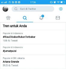 RiauDibakarBukanTerbakar Jadi Trending Topik, Netizen Tagih Janji Jokowi