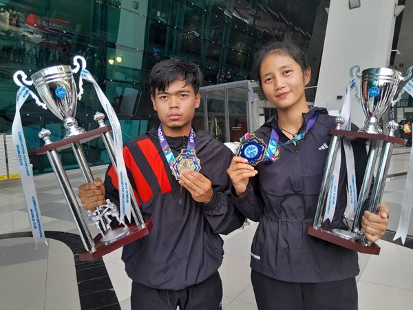 Usai Raih Emas Kejuaraan Dunia Kickboxing 2025, Ini Tekad Aprilia dan Engar Bayu di SEA Games 2025