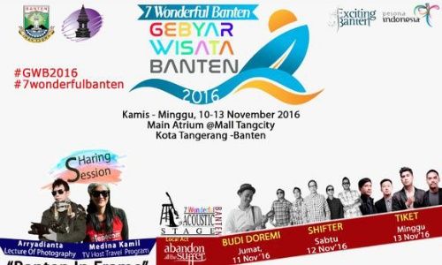 Gebyar Wisata Banten 2016 Usung 7 Wonderful Indonesia