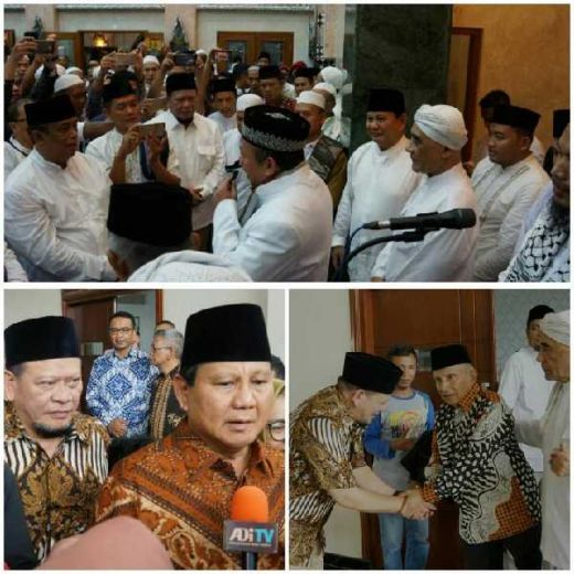 La Nyalla Hadiri Deklarasi Gerakan Salat Subuh Berjamaah Bareng Prabowo dan Amien Rais