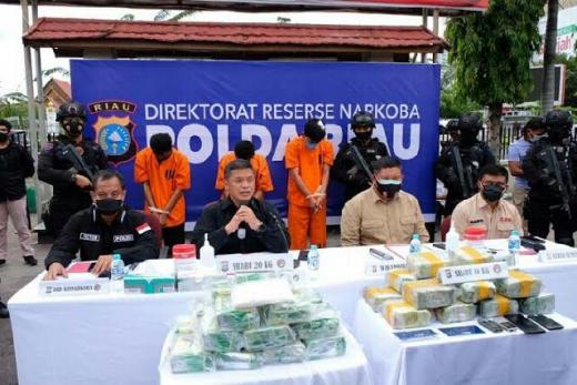 Darurat Narkoba di Riau, Dari 463 Tersangka dalam Sebulan, Diantaranya Oknum ASN Ikut Diciduk