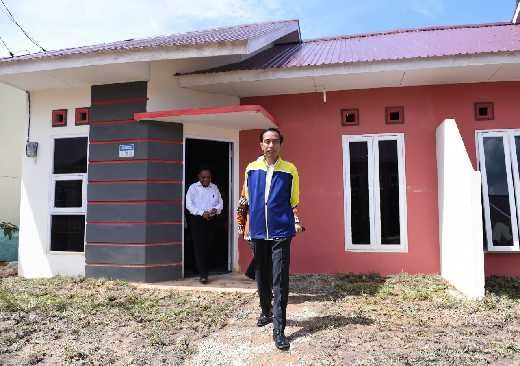 Presiden Jokowi Resmikan Proyek Rumah DP 1 Persen di Kalimantan Timur