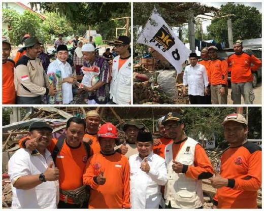 Fraksi PKS DPR Serahkan Bantuan Untuk Korban Gempa NTB