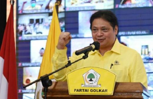 Airlangga Larang Kader Golkar Bahas Pilpres 2024 saat Pandemi Covid-19