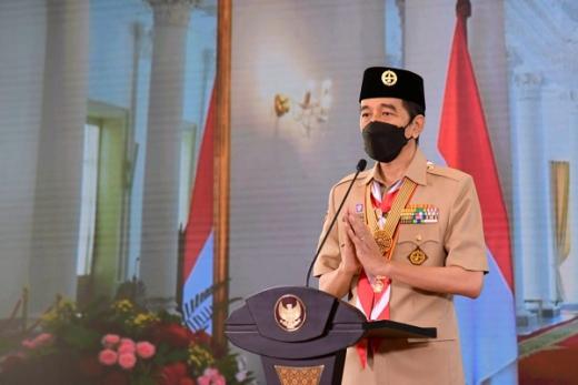Presiden Ajak Pramuka Indonesia Harus Optimis Lihat Masa Depan