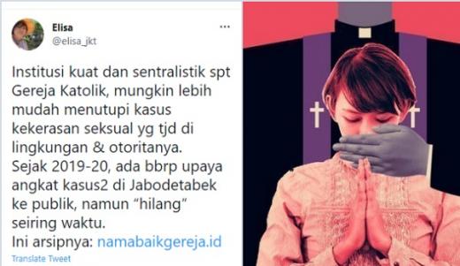 Warganet Ini Ungkap Kasus Kekerasan Seksual di Gereja Katolik: Boro-boro Ditangkap, Viral pun Tidak