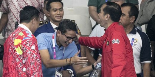 Pesan Jokowi ke Sandiaga Uno di Pelantikan HIPMI: Hati-hati 2024