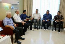 Ditemani SBY dan AHY, PM Singapura Beri Semangat dan Doakan Kesembuhan Ani Yudhoyono