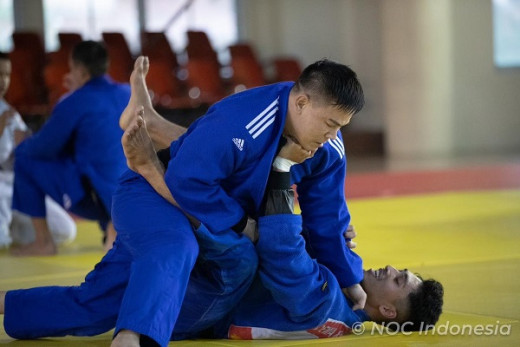 GoNews.co Atlet pelatnas judo saat melak