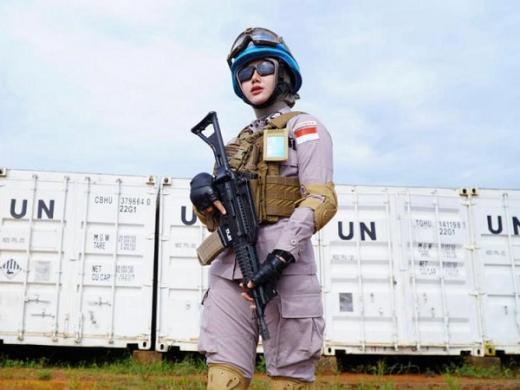Ini Sosok Polwan Cantik Asal Polda Banten yang Dikirim untuk Misi Perdamaian di Afrika Tengah