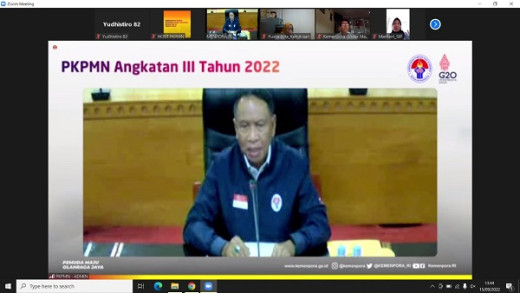 Buka PKPMN Angkatan ke-3 Secara Virtual, Menpora Amali Ajak Pemuda Harus Tanggap Terhadap Perubahan