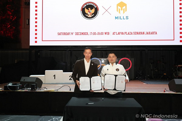 Tim Indonesia Gandeng Mills Dukung Performa Atlet di Multievent Internasional 