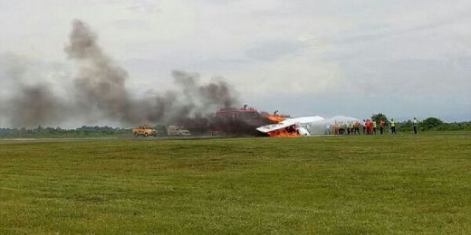 Pesawat Terbakar di Banyuwangi, Diduga Gara-gara Pilot Grogi