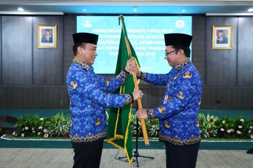 Dikukuhkan Ketum Zudan, Taufik Madjid Sah Pimpin Korpri Kemendes PDTT Periode 2022-2027